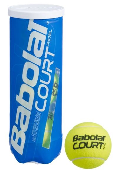 Tube de 3 balles de Padel Babolat Court