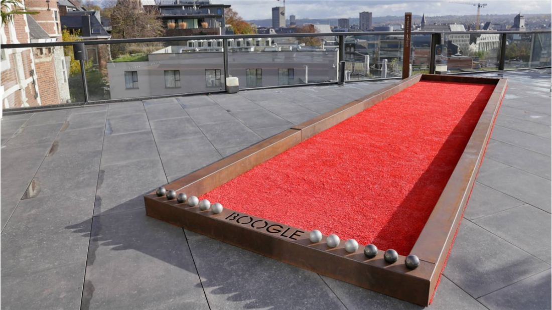 Boogle petanquebaan - Corten