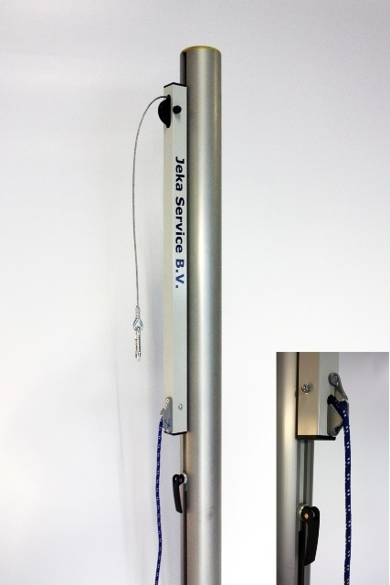 Paire de poteaux de volley-ball ronds Ø100mm