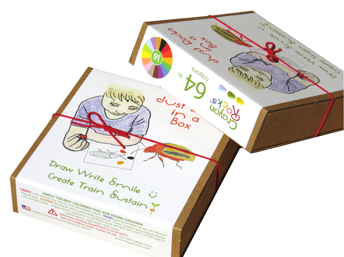 Box van 64 Crayon Rocks soja waskrijtjes