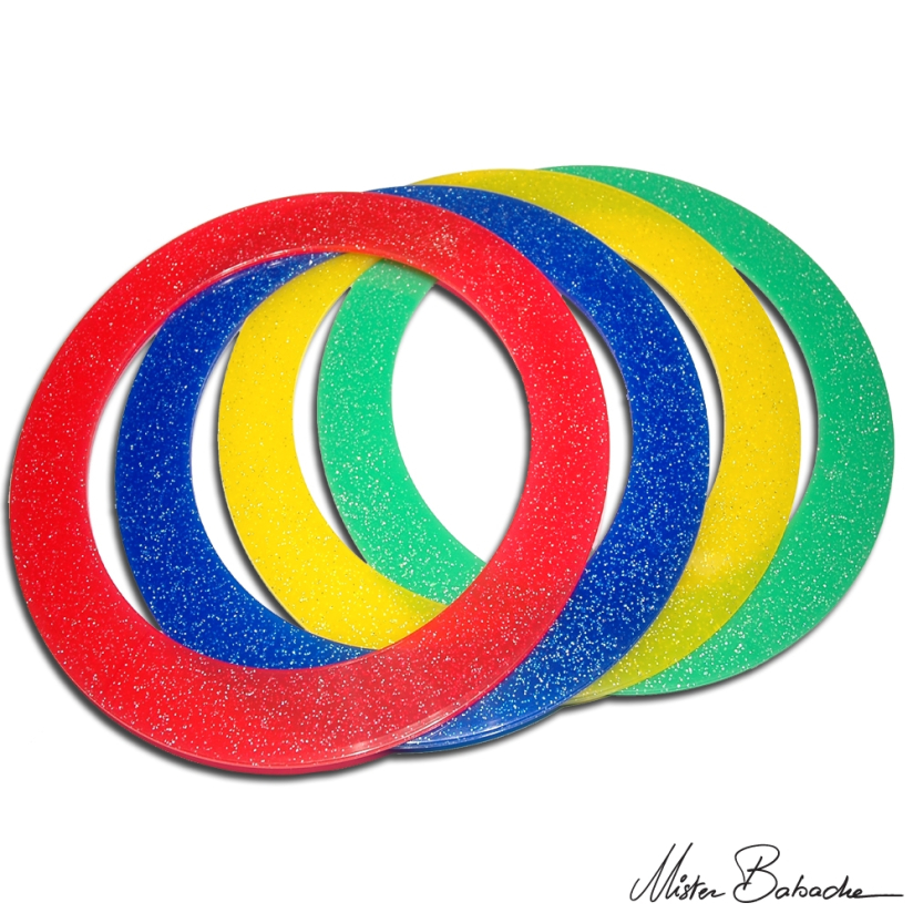 Anneau de jonglerie pailleté Mr Babache 32cm