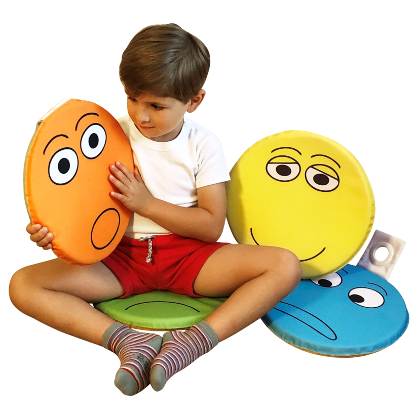 Lot de 6 coussins émotions