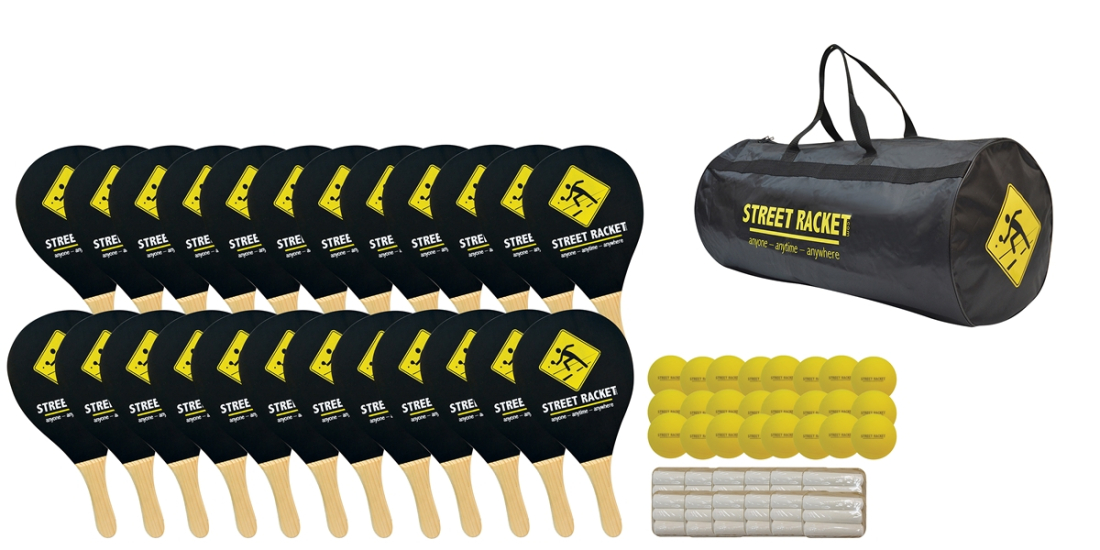 Set van Street Racket 24 spelers