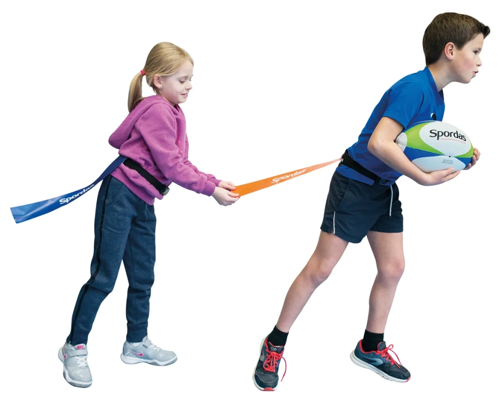 Set van 6 Spordas Flag Rugby-riemen