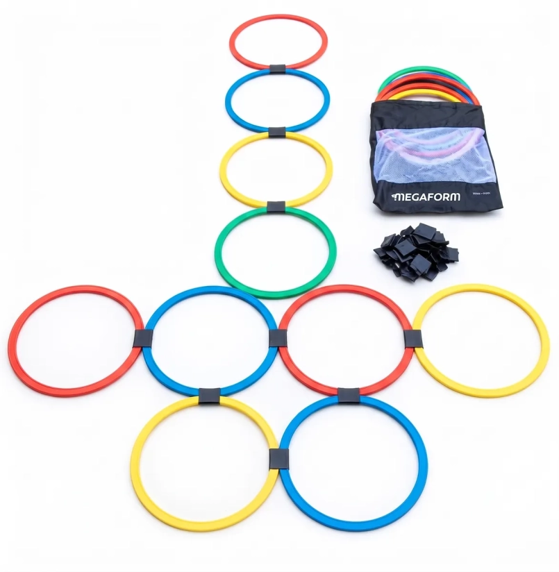 Set van ritmische hoepels