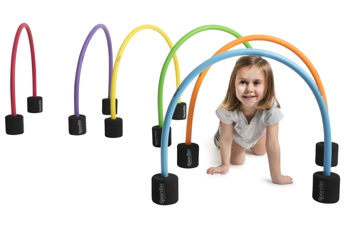 Set van 6 halve hoepels van schuim