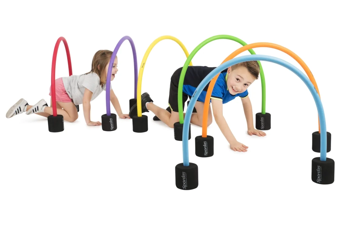 Set van 6 halve hoepels van schuim
