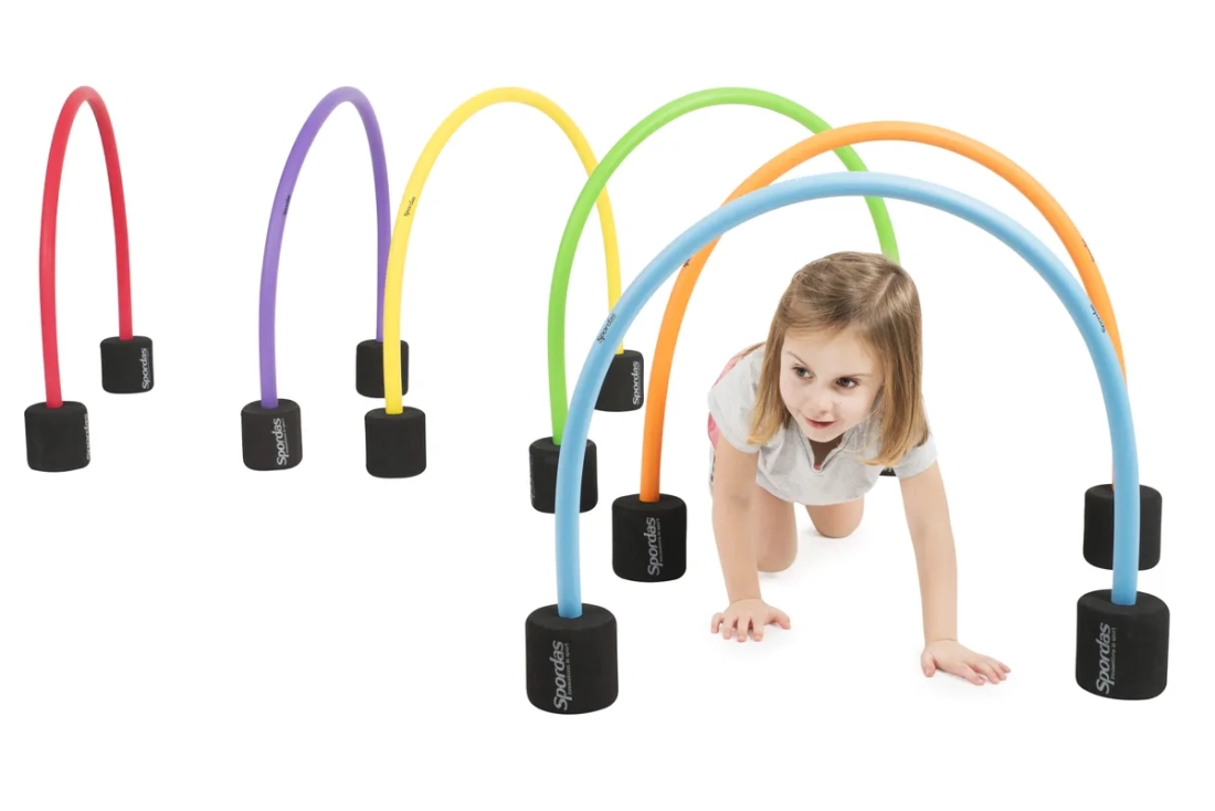 Set van 6 halve hoepels van schuim
