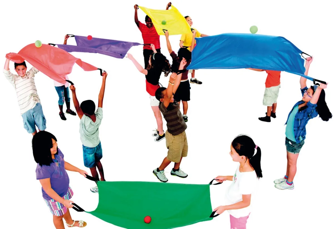 Set van 6 DUO-parachutes