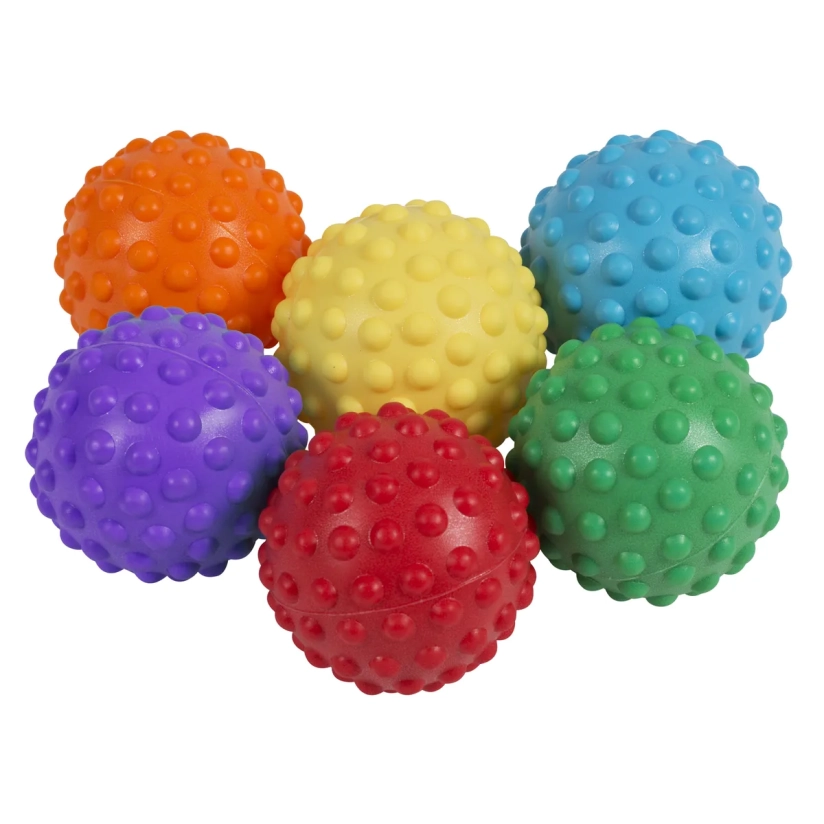 Set van 6 tastbare ballen