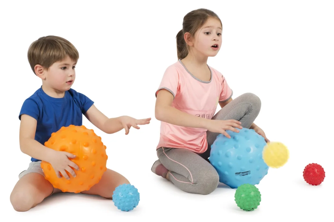 Set van 6 tastbare ballen