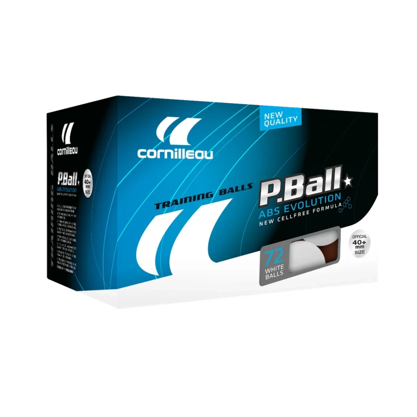Boîte de 72 balles Cornilleau P-Balls ABS Evolution 1*