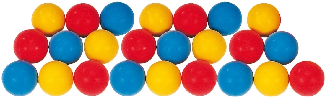 Set van 24 ballen Softy 7cm