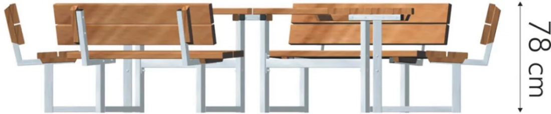 Tafel en banken voor school
