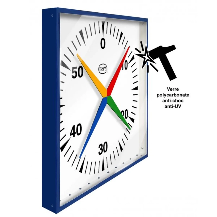 Wandklok 4 wijzers