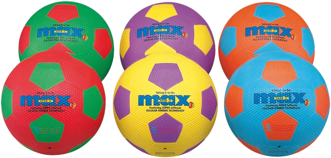 Set van 6 voetballen Spordas Max