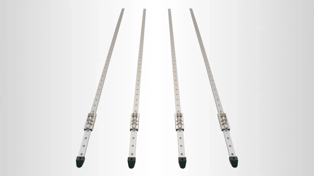Lot de 4 rails muraux