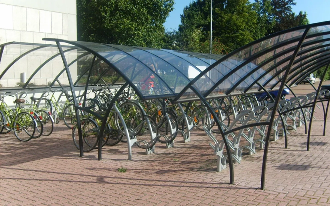 Fietsoverkapping Ligna Enkelzijdig – Basis 3 m