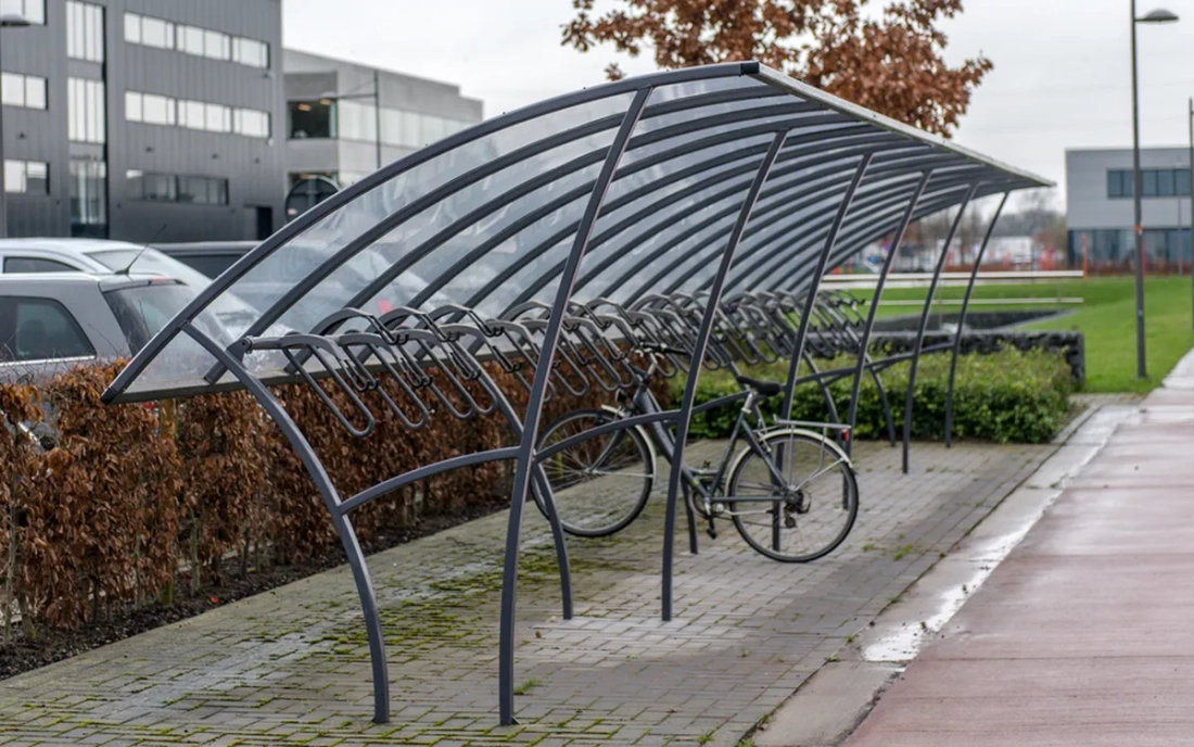 Fietsoverkapping Ligna Enkelzijdig – Basis 3 m