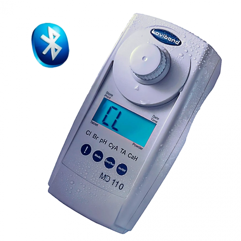 Fotometer MD110 - 3 in 1- CL-pH-STAB geleverd met reagentia (3x100)