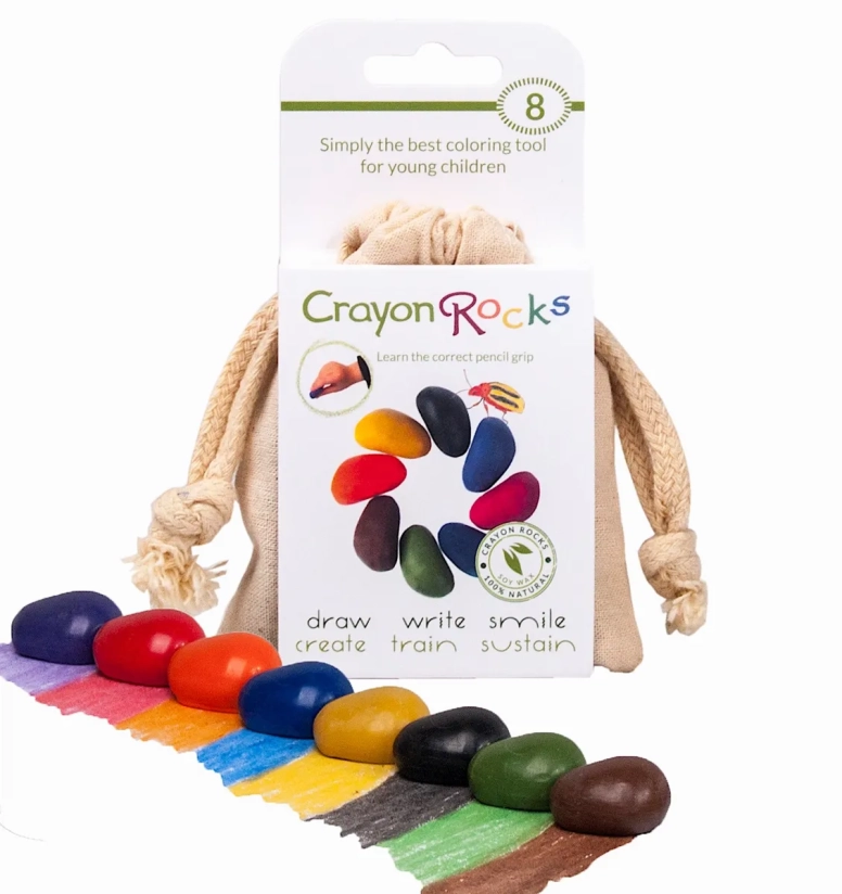 Zakje van 8 Crayon Rocks waskrijtjes