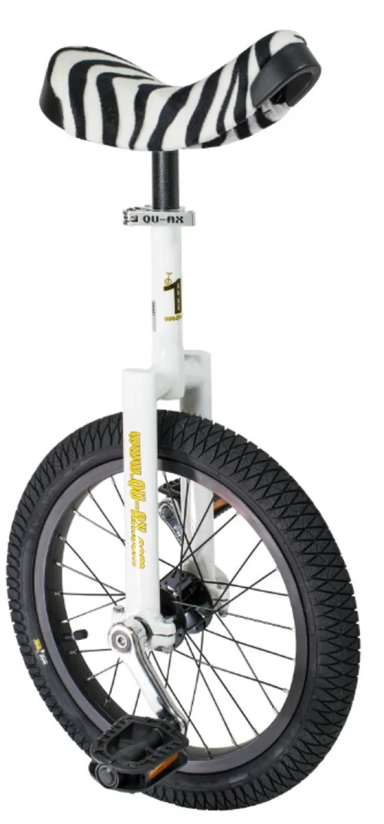 Monocyle Luxus 16" blanc zèbré