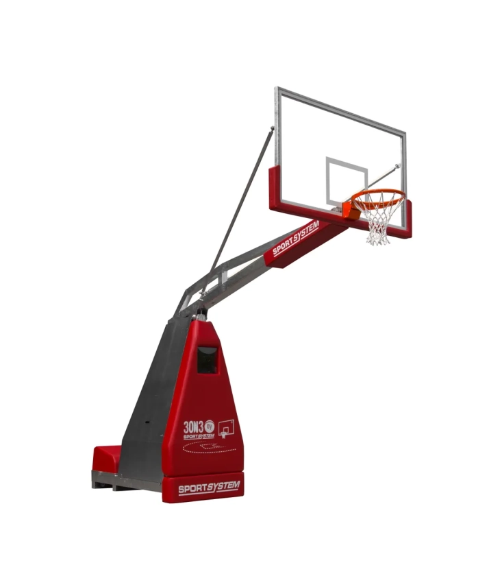 Verplaatsbaar basketbaldoel Hydroplay 3x3