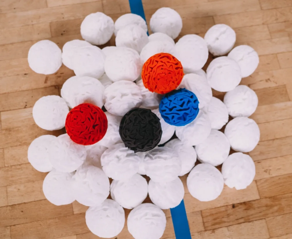 Droge sneeuwballen