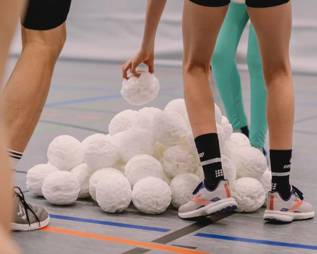 Droge sneeuwballen
