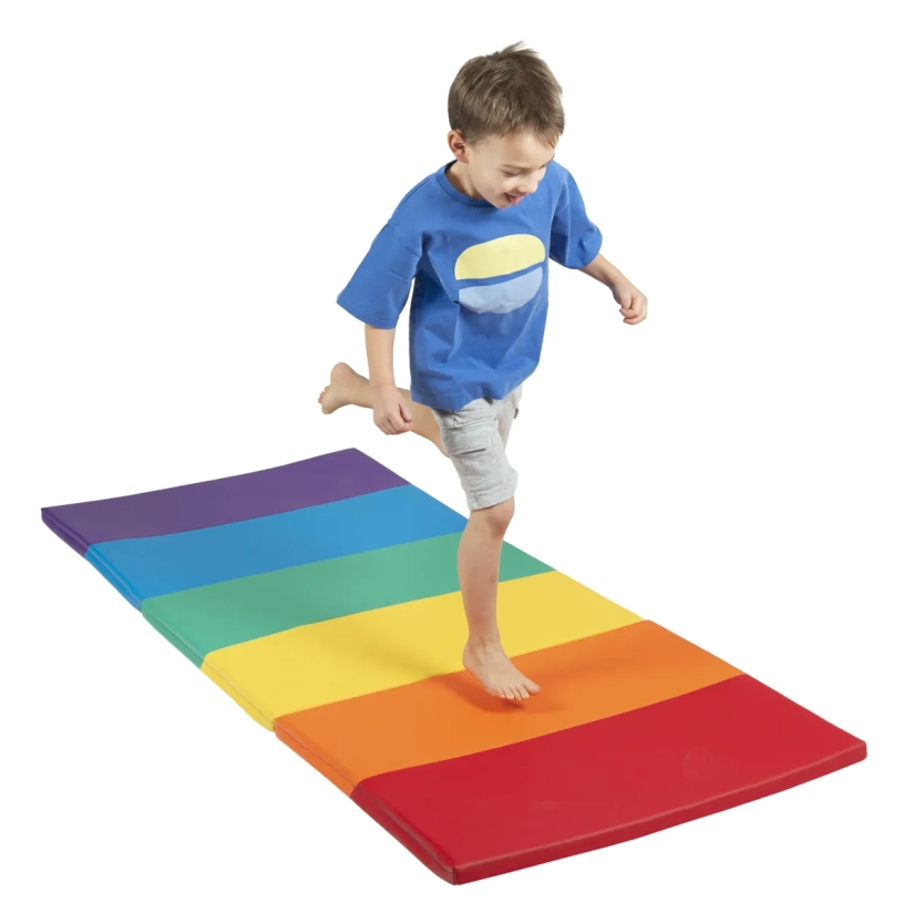 Tapis pliable arc-en-ciel