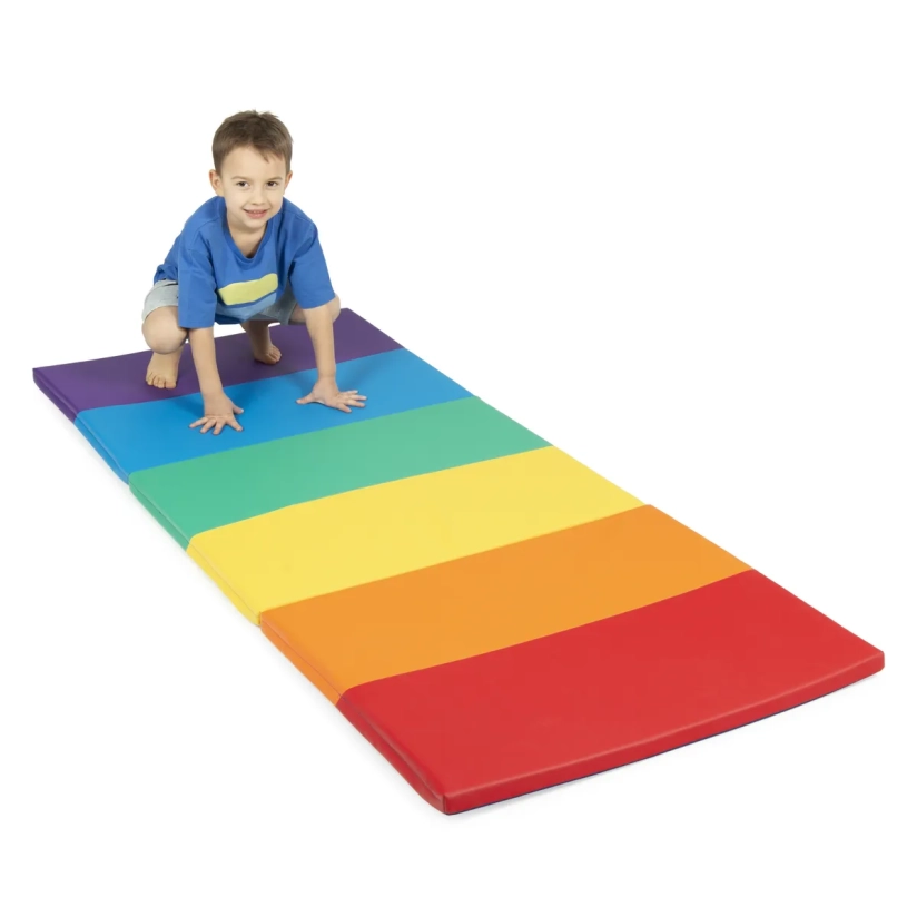 Tapis pliable arc-en-ciel