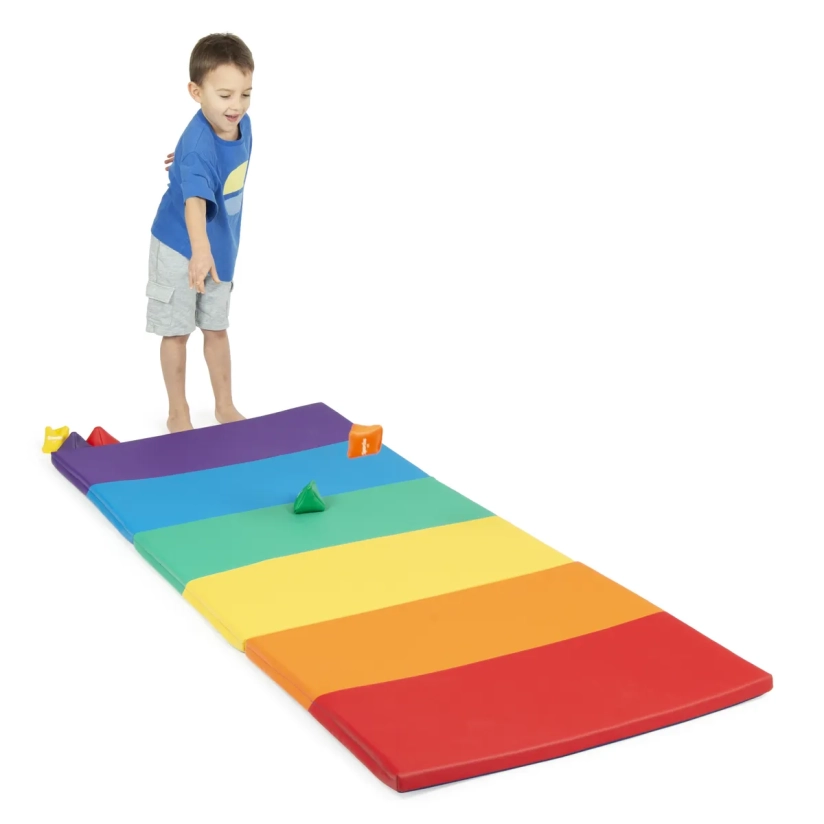 Tapis pliable arc-en-ciel