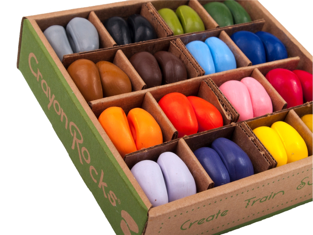 Box van 64 Crayon Rocks soja waskrijtjes