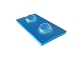 Vlot met plexi koepels