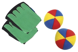 Gants velcro et balles soft