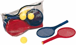 Set van 12 mini-tennisrackets en 12 ballen