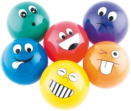 Lot de 6 petites balles émotions