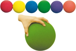 Lot de 6 balles en mousse