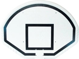 Halvemaanvormig basketbalbord in composiet 120x90x5cm