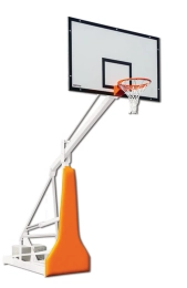 Mobiele basketbalinstallatie met overhang 125cm
