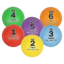 Lot de 6 Ballons Numérotés