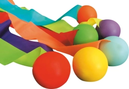 Set van 6 slingeraars en 6 komeetballen