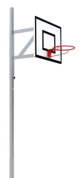 Verstelbare basketbalinstallatie - overhang 100 cm