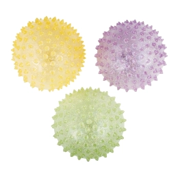 Lot de 3 balles hérisson souples à paillettes