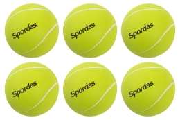 Lot de 6 balles de tennis en mousse haute densité