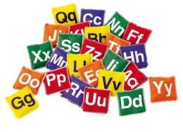 Lot de 26 sacs à grains Alphabet