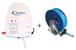 Centrale d'hygiène 2 produits + enrouleur PVC + tuyau 15 m