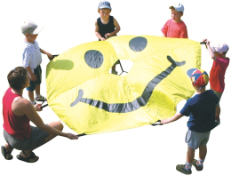 Smiley parachute