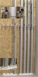 Verticaal opbergrek voor palen 120mm