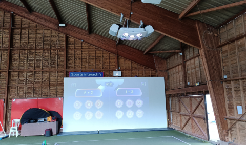 Mur interactif club omnisport de Bièvres Essonne 